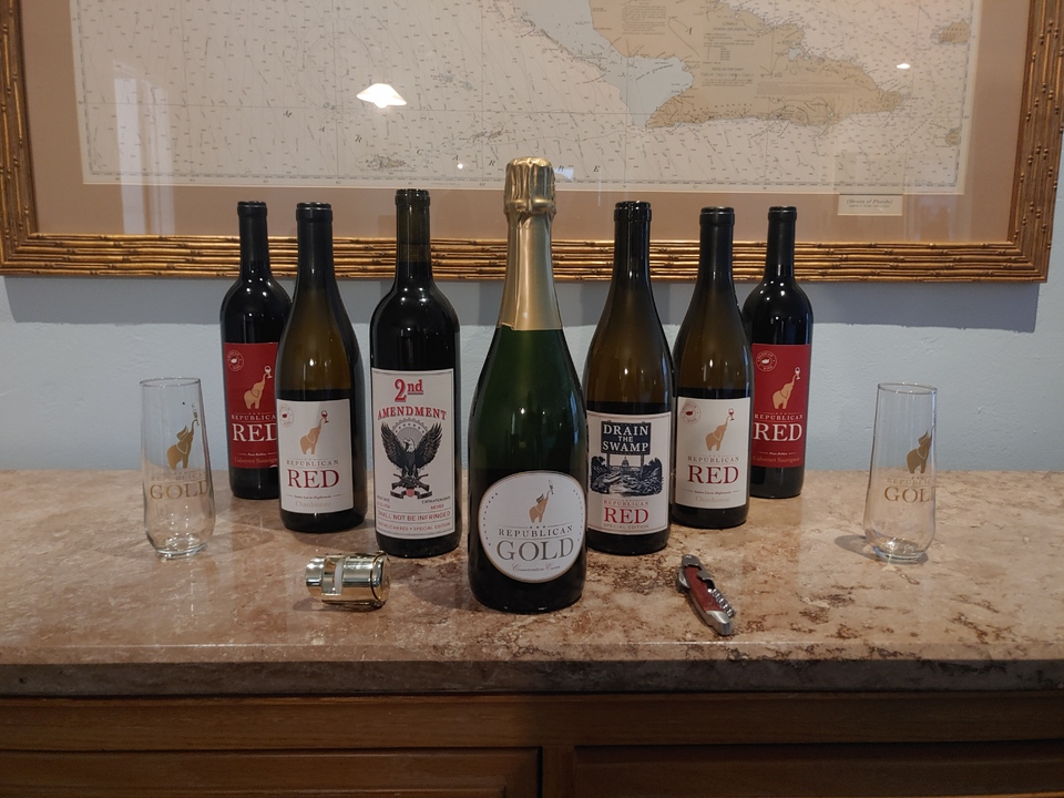 If you or your friends drink wine or Champagne then try "Republican Red". This is only the name, They offer Whites and  Reds including Champagne. They are amazing wines and 100% American Each time you purchase Republican Red through the "BREC merchandise store on our website" Republican Red gives back 15% to BREC. Please only to buy through BrowardGOP.com "merchandise store". Watch the Video.